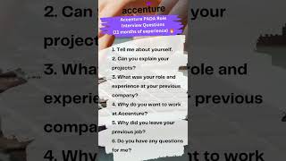 Accenture PADA Role Interview Questions🔥  August  2024  11 months of experience accenture [upl. by Savil]