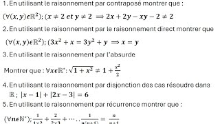 Notions de logique  contrôle 1  tous les raisonnements [upl. by Marolda]