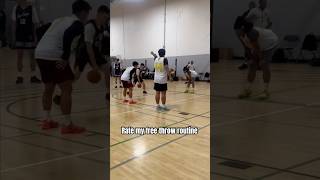 HAVE YOU SEEN THIS FREE THROW ROUTINE BEFORE😂 hooper basketball hoops shorts viralshorts nba [upl. by Yehc328]