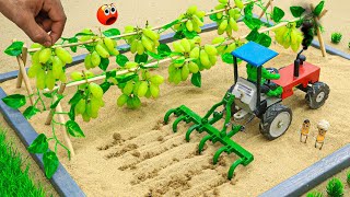 Diy mini tractor making modern cultivator and land leveler machine for agriculture [upl. by Bosson233]