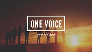 One Voice  Hosanna Integrity  Piano Accompaniment  Karaoke  Official Sound Track [upl. by Ahsiena609]