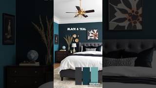 Black theme Color Combinations for Bedroom color bedroomcolorideas colourcombination [upl. by Hama]