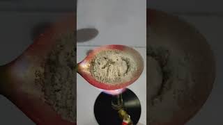 Talcum Powder vs Hot Spoon redhotspoon experiment satisfying hotspoon fire lensandflames [upl. by Odnamra]