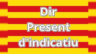 Verb DIR en present dindicatiu  Verbo DECIR en presente de indicativo [upl. by Anaeco]