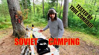 SOVIET CAMPING GEAR  OUTDOOR COOKING  TRADITIONAL FOOD [upl. by Nayr]