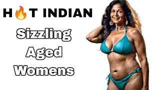 Age is Just a Number Indian Senior Womens Bikini Fashion Show  Mature Beauties  🔥 [upl. by Novahs]