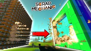 MOST SATISFYING SPUD GUN DESTRUCTION Spud Gun Update Ep 4  Scrap Mechanic Gameplay [upl. by Suckram591]