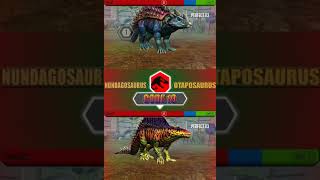 NUNDAGOSAURUS VS OTAPOSAURUS  JURASSIC WORLD THE GAME [upl. by Nylrad]