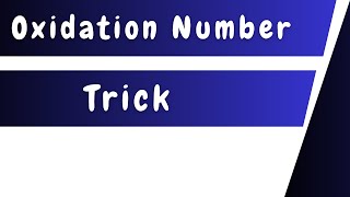 Oxidation Number Trick [upl. by Coward]