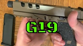 Glock 19 Gen3 P80 9mm Review Raptor Cuts [upl. by Gnilrets918]