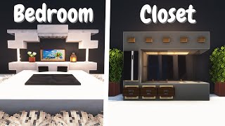 Bedroom Build Hacks amp Designs  Minecraft [upl. by Brad35]