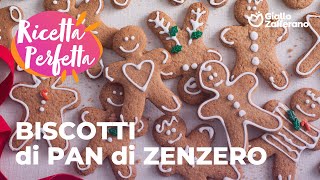 BISCOTTINI di PAN di ZENZERO  la RICETTA ORIGINALE dei GINGERBREAD😋❤️ [upl. by Gerbold]