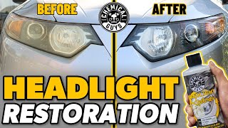 How To Clean and Restore Car Headlights Easily  Headlight Restoration Tips [upl. by Ephraim]