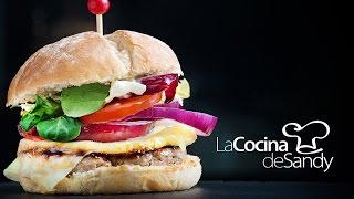 Como hacer hamburguesa casera en tus recetas faciles [upl. by Oflodor]