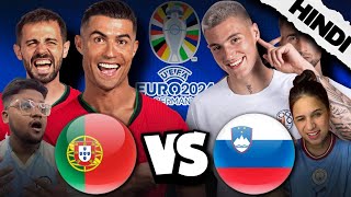 PORTUGAL VS SLOVENIA EURO 2024 LIVE WATCH ALONG HINDI [upl. by Bayard]