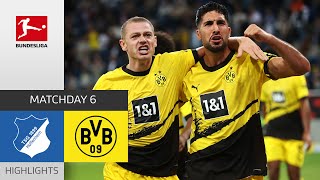 TSG Hoffenheim  Borussia Dortmund 13  Highlights  Matchday 6 – Bundesliga 202324 [upl. by Elyssa]