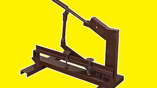 Make a professional sheet metal guillotine cutter [upl. by Ambrosine]