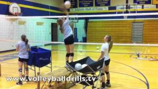 Volleyball Hitter Drill Box Arm Swings [upl. by Deck]