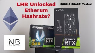 LHR 70 ETH Hashrate Unlock with NBMiner Testing on 3080 amp 3060Ti [upl. by Eenehs]