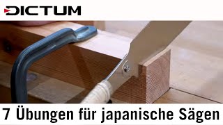 7 Übungen zum präzisen Sägen mit Japansägen  inkl Fehlerkorrekturen [upl. by Notserp]