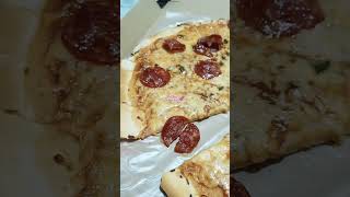 Thin crust pepperoni pizza yummysnacks subscribemychsnnel happytummy [upl. by Saoj434]