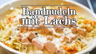 Rezept  Bandnudeln mit Lachs Red Kitchen  Folge 157 [upl. by Ardelle]