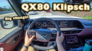 2025 Infiniti QX80 – Klipsch Reference Premiere 24speaker Sound System Review [upl. by Murdocca]