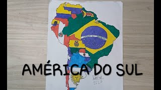 Desenhando Bandeiras Da América Do Sul [upl. by Eillat619]