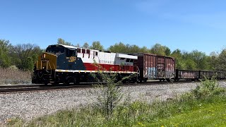 CSX 1852 leads M369 with mid train DPU [upl. by Dlaner]