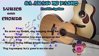 SA ARAW NG PASKO  Freddie Aguilar  Lyrics with chords by Chuck [upl. by Alleira324]