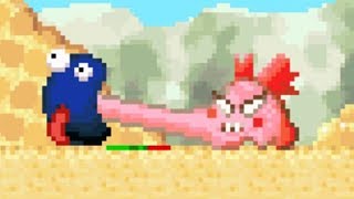 Kirbys Dream Land 3  Level 3 Sand Canyon  No Damage 100 Walkthrough [upl. by Laszlo]