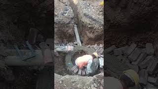 RCC pipe laying network  shortvedio viralvideo construction civilwork [upl. by Dolf978]