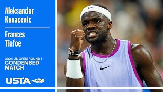 Aleksandar Kovacevic vs Frances Tiafoe Condensed Match  2024 US Open Round 1 [upl. by Nelyag487]