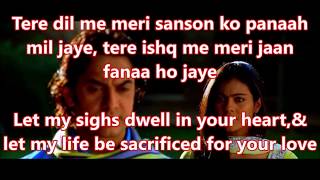 All Fanaa Shayari Lyrics  English Translation No Music [upl. by Anagnos]