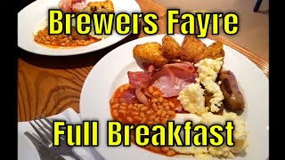 Brewers Fayre  Full Breakfast [upl. by Ettennal962]