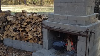 Drystack outdoor fireplace How to cost material and time [upl. by Bess]