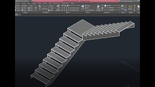 Autocad DesleriÇelik Merdiven Modelleme  Lazer Kesime Uygun Merdiven Çizimi [upl. by Jeremias290]