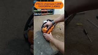 VISCO VC250T CARVING CHAINSAW 245KG visco chainsaw chainsawman carving carvingtools arborist [upl. by Leugimesoj]