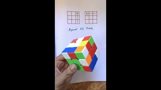 The VIRAL 2x63 Moves of Rubik’s Cube  cube solve magic trick shorts rubikscube [upl. by Ynatsed]