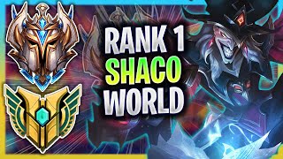 RANK 1 SHACO IN THE WORLD  RANK 1 SHACO JUNGLE GAMEPLAY  RANK 1 SHACO GUIDE [upl. by Prissy]