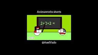 Las Matematicas countryballs flipaclip shorts [upl. by Esorylime]