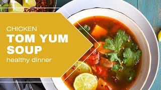 Healthy dinner ideas for weight loss  chicken tom yum soup yt ytshortsindia youtube subscribe [upl. by Fay]