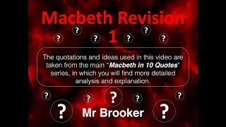 Macbeth Revision 1 [upl. by Ellener960]