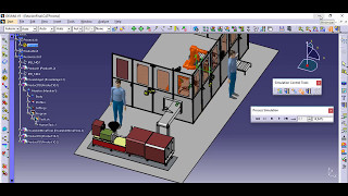 Proyecto Delmia Automatización de procesos de manufactura [upl. by Naeroled]