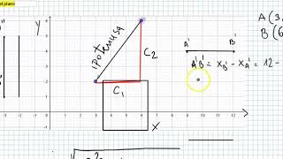 Matematica per la Scuola Media  distanza tra due punti nel piano cartesiano [upl. by Gurl]