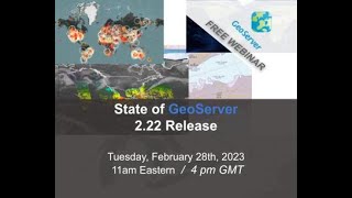 Free Webinar  State of GeoServer 222 Release [upl. by Halladba]