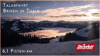 SkiWelt  Talabfahrt Brixen im Thale  planBvoyage [upl. by Nilyarg757]