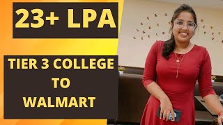 Walmart Placement Journey By Saloni  Software Engineer  Suraj Sinha [upl. by Ardnalac264]