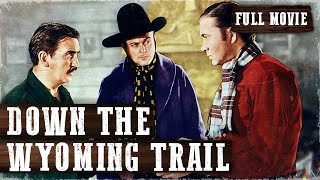 DOWN THE WYOMING TRAIL  Tex Ritter  Full Western Movie  English  Free Wild West Movie [upl. by Gnoh]