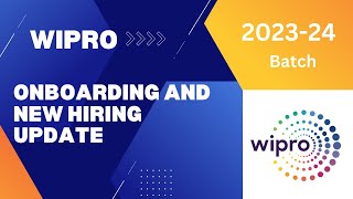 Wipro Freshers Hiring  Wipro Onboarding Update for Wilp Elite [upl. by Poore]